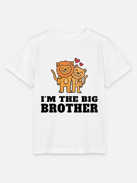 Je suis le grand frère - futur grand frère - T-shirt bio MINI CREATOR Stanley/Stella Enfant - blanc