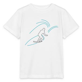 Surfer comic style - Stanley/Stella MINI CREATOR Kids’ T-Shirt - white - Front - Maike (125cm)