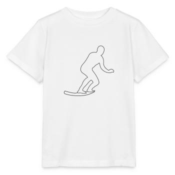 Surfer comic style - Stanley/Stella MINI CREATOR Kids’ T-Shirt - white - Front - Maike (125cm)