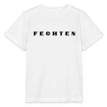 Fechten Schriftzug - Stanley/Stella Kinder T-Shirt MINI CREATOR  - Weiß - Vorne - Maike (125cm)