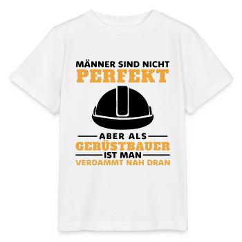 Gerüstbau Baustelle Handwerker Gerüstbauer - Stanley/Stella Kinder T-Shirt MINI CREATOR  - Weiß - Vorne - Maike (125cm)