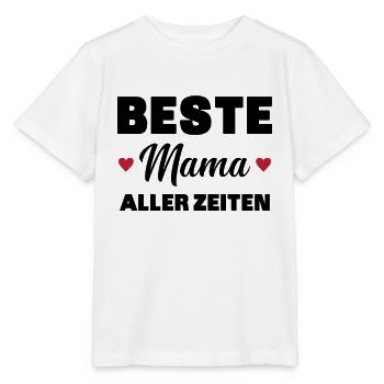 Beste Mutter aller Zeiten - Stanley/Stella Kinder T-Shirt MINI CREATOR  - Weiß - Vorne - Maike (125cm)