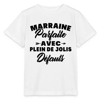 Marraine parfaite avec plein de jolis défauts - T-shirt bio MINI CREATOR Stanley/Stella Enfant - blanc - Devant - Maike (125cm)