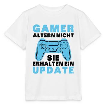 Gamer Altern Nicht Sie Erhalten Ein Update Zocker - Stanley/Stella Kinder T-Shirt MINI CREATOR  - Weiß - Vorne - Maike (125cm)