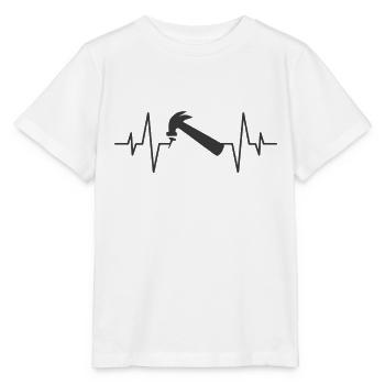 Pulsation de l’outil - T-shirt bio MINI CREATOR Stanley/Stella Enfant - blanc - Devant - Maike (125cm)