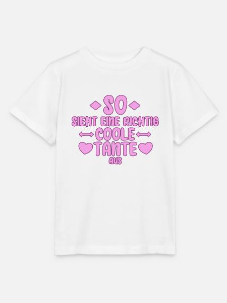 Coole Tante Spruch - Stanley/Stella Kinder T-Shirt MINI CREATOR - Weiß