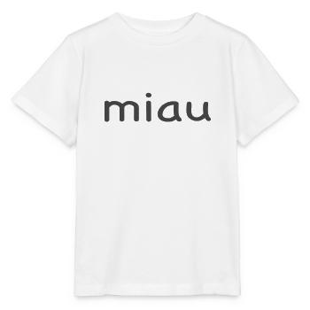 Miau - Stanley/Stella Kinder T-Shirt MINI CREATOR  - Weiß - Vorne - Maike (125cm)
