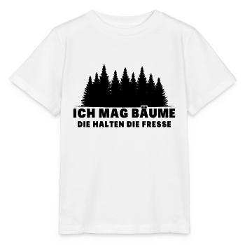 Ich Mag Bäume Die Halten Die Fresse - Stanley/Stella Kinder T-Shirt MINI CREATOR  - Weiß - Vorne - Maike (125cm)