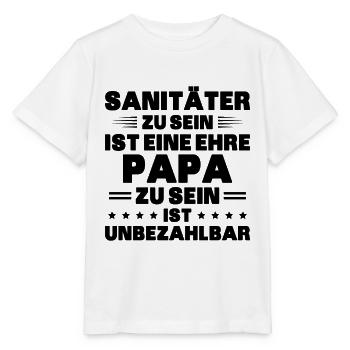 Sanitäter Rettungsdienst - Stanley/Stella Kinder T-Shirt MINI CREATOR  - Weiß - Vorne - Maike (125cm)