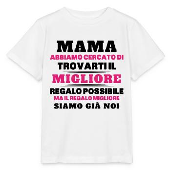 Donna Mamma Migliore Del Mondo Figlio Figlia Festa - Stanley/Stella Kinder T-Shirt MINI CREATOR  - Weiß - Vorne - Maike (125cm)