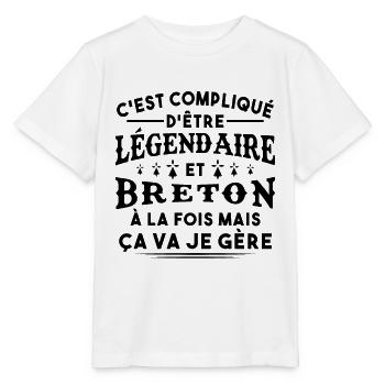 Légendaire et Breton - T-shirt bio MINI CREATOR Stanley/Stella Enfant - blanc - Devant - Maike (125cm)
