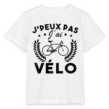 I can't I have a bike - Stanley/Stella MINI CREATOR Kids’ T-Shirt - white - Front - Maike (125cm)