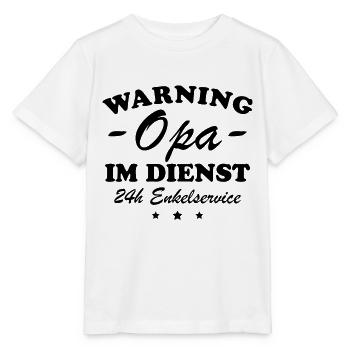 Opa im Dienst Geschenkidee - Stanley/Stella Kinder T-Shirt MINI CREATOR  - Weiß - Vorne - Maike (125cm)