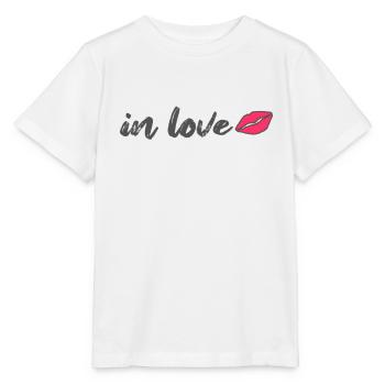 In love, In love - Stanley/Stella MINI CREATOR Kids’ T-Shirt - white - Front - Maike (125cm)
