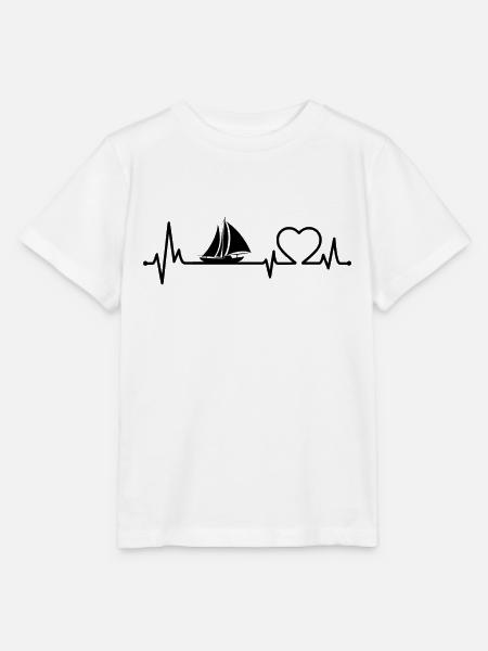Segeln Herzschlag Boot Segler - Stanley/Stella Kinder T-Shirt MINI CREATOR  - Weiß