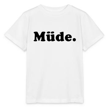 Pyjama fatigué Sommeil fatigué Se détendre Se détendre Drôle Dire - T-shirt bio MINI CREATOR Stanley/Stella Enfant - blanc - Devant - Maike (125cm)