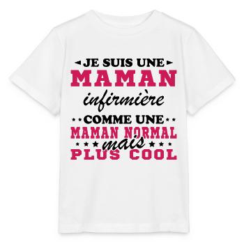 I'm a nurse mom - Stanley/Stella MINI CREATOR Kids’ T-Shirt - white - Front - Maike (125cm)