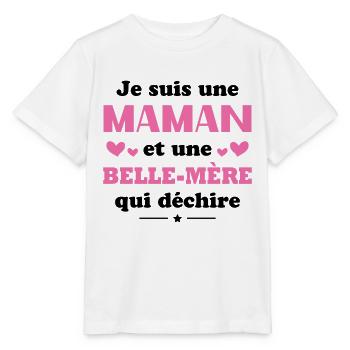 Mom Wife And A Heartbreaking Mother-in-Law - Stanley/Stella MINI CREATOR Kids’ T-Shirt - white - Front - Maike (125cm)