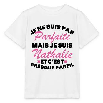 Nicht perfekt, aber ich bin Nathalie - Stanley/Stella Kinder T-Shirt MINI CREATOR  - Weiß - Vorne - Maike (125cm)