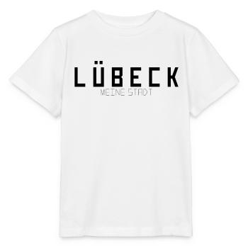 Lübeck Ma ville - T-shirt bio MINI CREATOR Stanley/Stella Enfant - blanc - Devant - Maike (125cm)