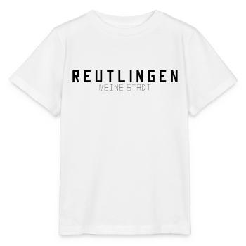 Reutlingen Ma ville - T-shirt bio MINI CREATOR Stanley/Stella Enfant - blanc - Devant - Maike (125cm)