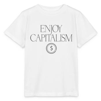 Kapitalismus Enjoy Capitalism - Stanley/Stella MINI CREATOR Kids’ T-Shirt - white - Front - Maike (125cm)