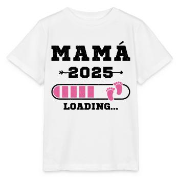 Maman 2025 future maman portant la grossesse - T-shirt bio MINI CREATOR Stanley/Stella Enfant - blanc - Devant - Maike (125cm)