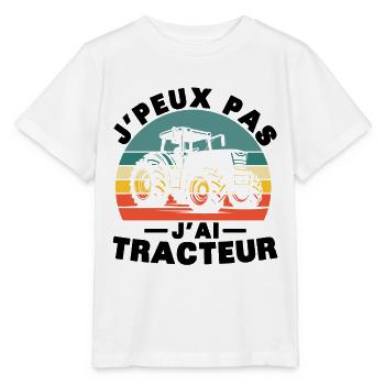 Ich kann nicht, ich habe ein Traktor-Humor-Geschenk - Stanley/Stella Kinder T-Shirt MINI CREATOR  - Weiß - Vorne - Maike (125cm)
