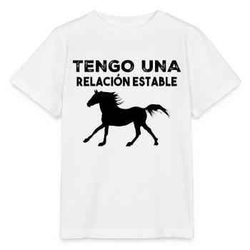 J’ai une relation stable - T-shirt bio MINI CREATOR Stanley/Stella Enfant - blanc - Devant - Maike (125cm)