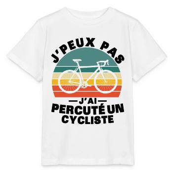 I can't I hit a cyclist - Stanley/Stella MINI CREATOR Kids’ T-Shirt - white - Front - Maike (125cm)