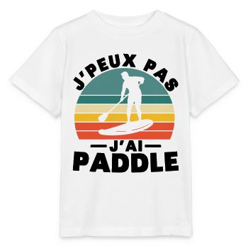 Ich kann nicht paddeln, ich - Stanley/Stella Kinder T-Shirt MINI CREATOR  - Weiß - Vorne - Maike (125cm)