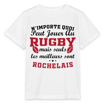Rugby La Rochelle Fanclub Rugby - Stanley/Stella Kinder T-Shirt MINI CREATOR  - Weiß - Vorne - Maike (125cm)