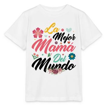 Le meilleur cadeau de maman au monde pour la fête des mères - T-shirt bio MINI CREATOR Stanley/Stella Enfant - blanc - Devant - Maike (125cm)