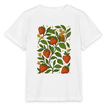 Fraise Amour Été - T-shirt bio MINI CREATOR Stanley/Stella Enfant - blanc - Devant - Maike (125cm)