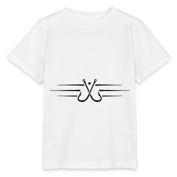 angelhaken symbol linie - Stanley/Stella Kinder T-Shirt MINI CREATOR  - Weiß - Vorne - Maike (125cm)
