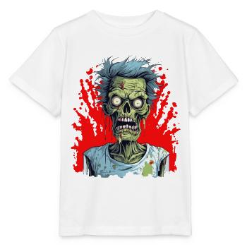 Halloween Gruseliger Horror Zombie - Stanley/Stella Kinder T-Shirt MINI CREATOR  - Weiß - Vorne - Maike (125cm)