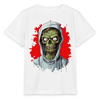 Halloween Horreur Effrayante Zombie - T-shirt bio MINI CREATOR Stanley/Stella Enfant - blanc - Devant - Maike (125cm)