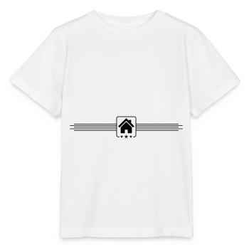 house icon symbol line - Stanley/Stella MINI CREATOR Kids’ T-Shirt - white - Front - Maike (125cm)