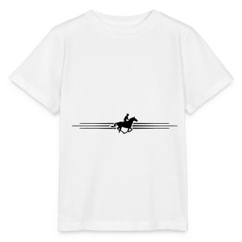 Icône d'élément de ligne de conduite d'équitation - T-shirt bio MINI CREATOR Stanley/Stella Enfant - blanc - Devant - Maike (125cm)