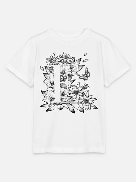 Initiale E - Stanley/Stella Kinder T-Shirt MINI CREATOR - Weiß
