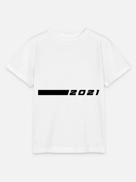 2021 strich linie - Stanley/Stella Kinder T-Shirt MINI CREATOR  - Weiß