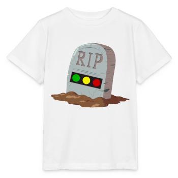 Feu tricolore reposer en toute tranquillité RIP - T-shirt bio MINI CREATOR Stanley/Stella Enfant - blanc - Devant - Maike (125cm)