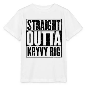 Straight Outta Kryvy Rig Vintage - Stanley/Stella Kinder T-Shirt MINI CREATOR  - Weiß - Vorne - Maike (125cm)