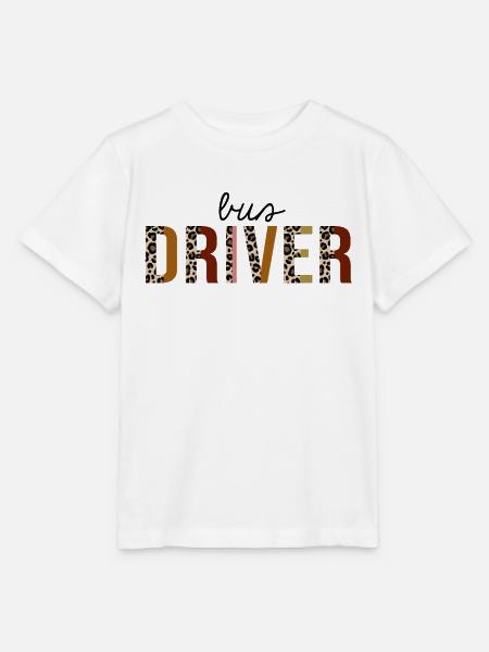 Busfahrer Leopard Print Funny - Stanley/Stella Kinder T-Shirt MINI CREATOR  - Weiß