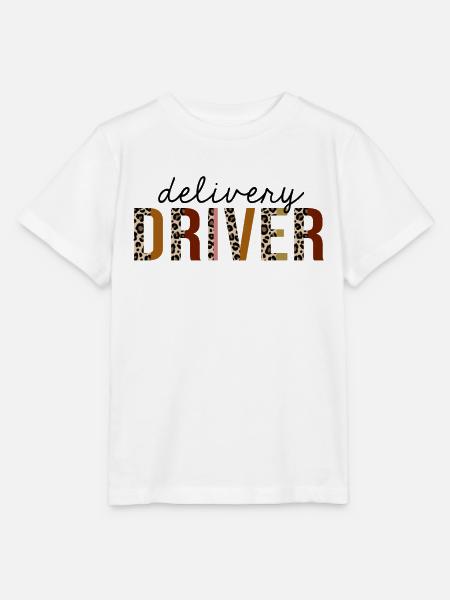 Lieferfahrer Leopard Print Funny - Stanley/Stella Kinder T-Shirt MINI CREATOR - Weiß