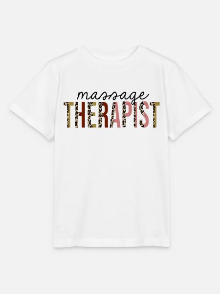 Masseur Leopard Print Funny - Stanley/Stella Kinder T-Shirt MINI CREATOR  - Weiß