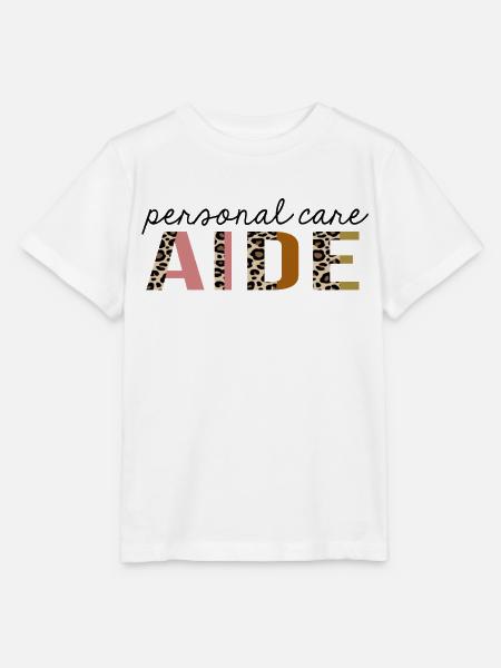 Körperpflege Aide Leopard Print Lustig - Stanley/Stella Kinder T-Shirt MINI CREATOR  - Weiß