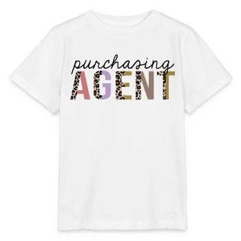 Purchasing Agent Leopard Print Funny - Stanley/Stella MINI CREATOR Kids’ T-Shirt - white - Front - Maike (125cm)