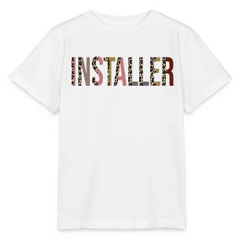Installateur - T-shirt bio MINI CREATOR Stanley/Stella Enfant - blanc - Devant - Maike (125cm)