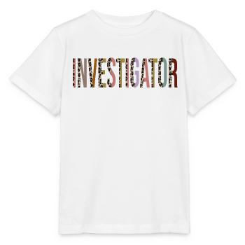 Enquêteur - T-shirt bio MINI CREATOR Stanley/Stella Enfant - blanc - Devant - Maike (125cm)